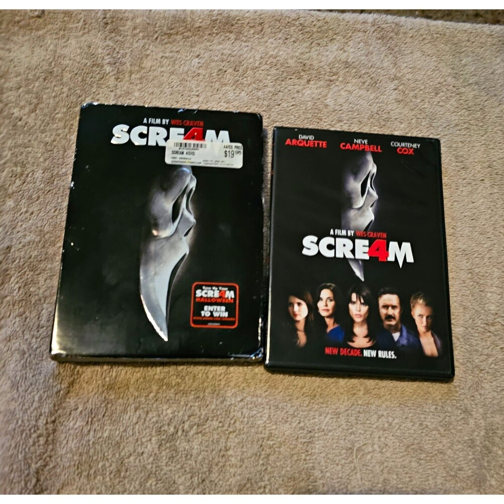 Scream 4 (DVD, Widescreen) Neve Campbell David Arquette; Wes Craven R